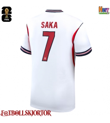 England Bukayo Saka #7 Hemmatröja VM 2026 Kortärmad